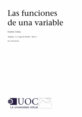 Las funciones de una variable