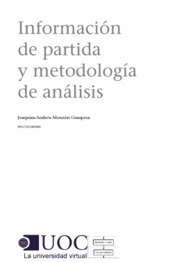 Información de partida y metodología de análisis