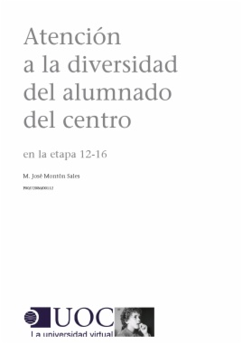 Atención a la diversidad del alumnado del centro en la etapa 12-16