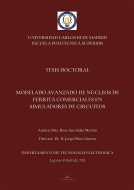 Modelado avanzado de núcleos de ferrita comerciales en simuladores de circuitos