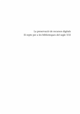 La preservació de recursos digitals