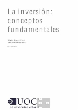 La inversión: conceptos fundamentales