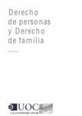 Derecho de personas y Derecho de familia